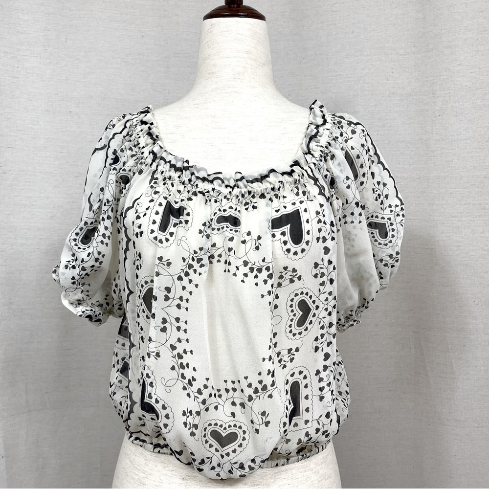 John Galliano Paris 100% Silk  Vintage Blouse